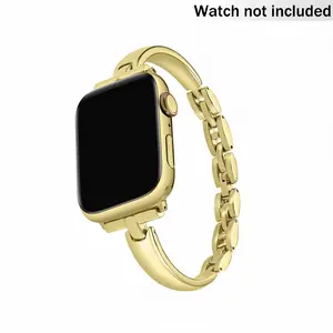 Thin Metal Watch Bands Compatible For Apple Watch 38/40/41/42/44/45 for Women Fashion Slim Bracelet Designer Watch Strap