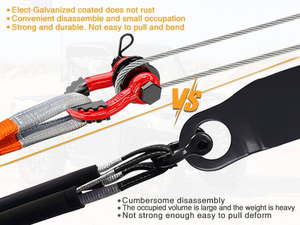 Nilight 3/4" D Ring Shackle with Towing Pulley 2 Pack 4.75 Ton (9500 Lbs) 7/8" Pin Heavy Duty Off Road Recovery Shackle with Isolators Washer Kit for Jeep Truck Tractor Vehicle ATV UTV Nilight 3/4" D Ring Shackle with Towing Pulley 2 Pack 4.75 Ton (9500 Lbs) 7/8" Pin Heavy Duty Off Road Recovery Shackle with Isolators Washer Kit for Jeep Truck Tractor Vehicle ATV UTV