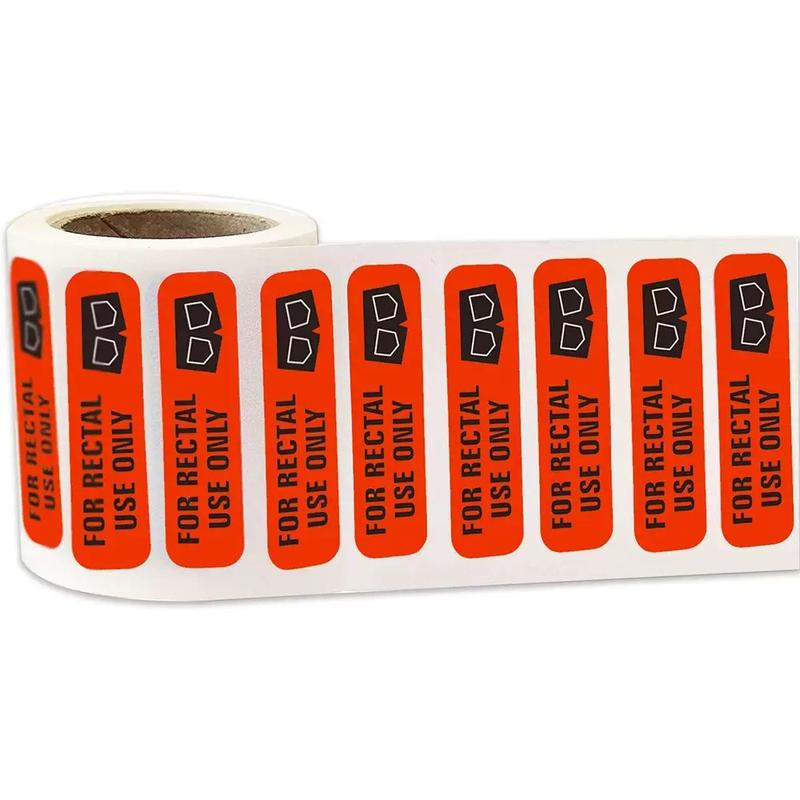 Rectal Use Only Sticker (500pcs/roll), Funny Joke Gag Sticker, Practical Jokes Gifts for Adults & Kids, Self Adhesive Sticker for Home Kitchen-MM
