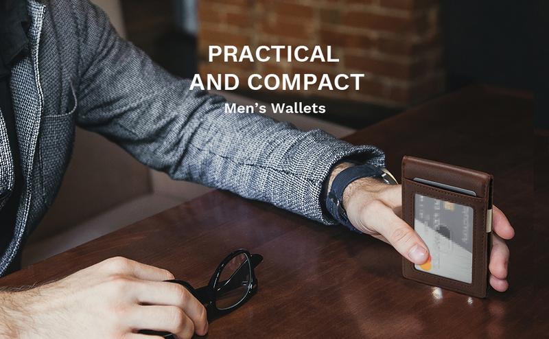 Bruno Marc Men's Slim Wallet with Money Clip