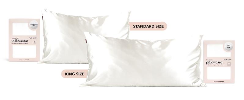 Kitsch Satin Pillowcase in Ivory