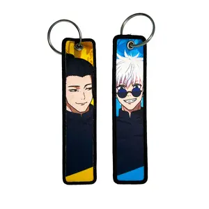 Anime Keychain Jet Tag | Cool Car Embroidered Key Ring, Anime Bag Accessory