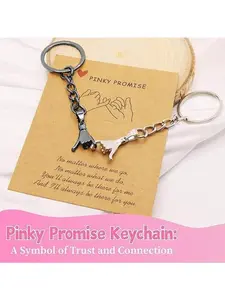 2pcs Pinky Promise Keychains • Cute Matching Couple Gifts for Him Her Best Friends Valentine