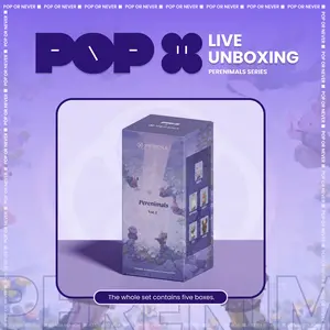 [Only For Live]PopX The Perenimal Series Vinyl Plush Pendant Blind Box, Collectible Toy, Valentine’s Gift