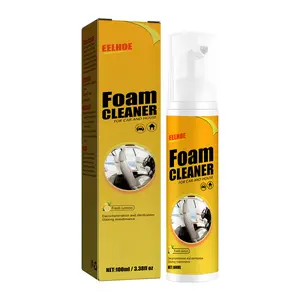 Instant Stain Lifting Foam Cleaner For Vehicle Maintenance,,EELHOE Car Steering Wheel Foam Cleaner, LeatherSeat Stain Remover, Multifunctional Interior Cleaner