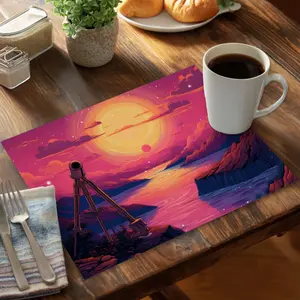 Conscious Sales C4PP1418KZAO4Z 14 x 18 in. Skybound Polyester Placemat for Stylish Home Decor - Durable