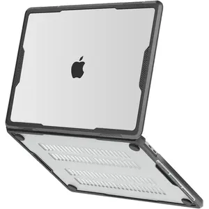 MOSISO Compatible with MacBook Pro 13 inch Case M2 2026-2016 A2338 M1 A2251 A2289 A2159 A1989 A1708 A1706, Heavy Duty Rugged Shockproof Protective Plastic Hard Shell Case with TPU Bumper, Transparent