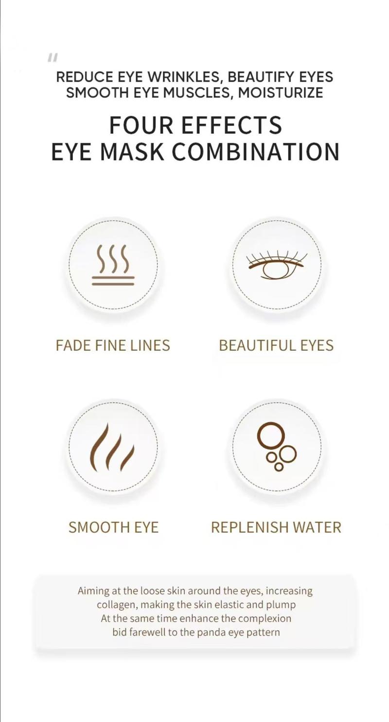 Avocado Eye Mask 60 piece Eye Brightening Patch is suitable for dark circles and puffiness, moisturizing and nourishing eye care facial mask, reducing wrinkles, relieving stress and improving dry eye skin Halloween gift