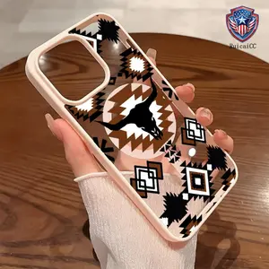 Premium Magnetic Case for iPhone11/12/13/14/15/16/promax Western Elements Bullhead y2k cased MagSafe Ready, Anti-Fall, Springtok and Ultra-Thin Design| Perfect for Everyday Use Protector Screen Protector Aesthetic Resistance Protection Protective