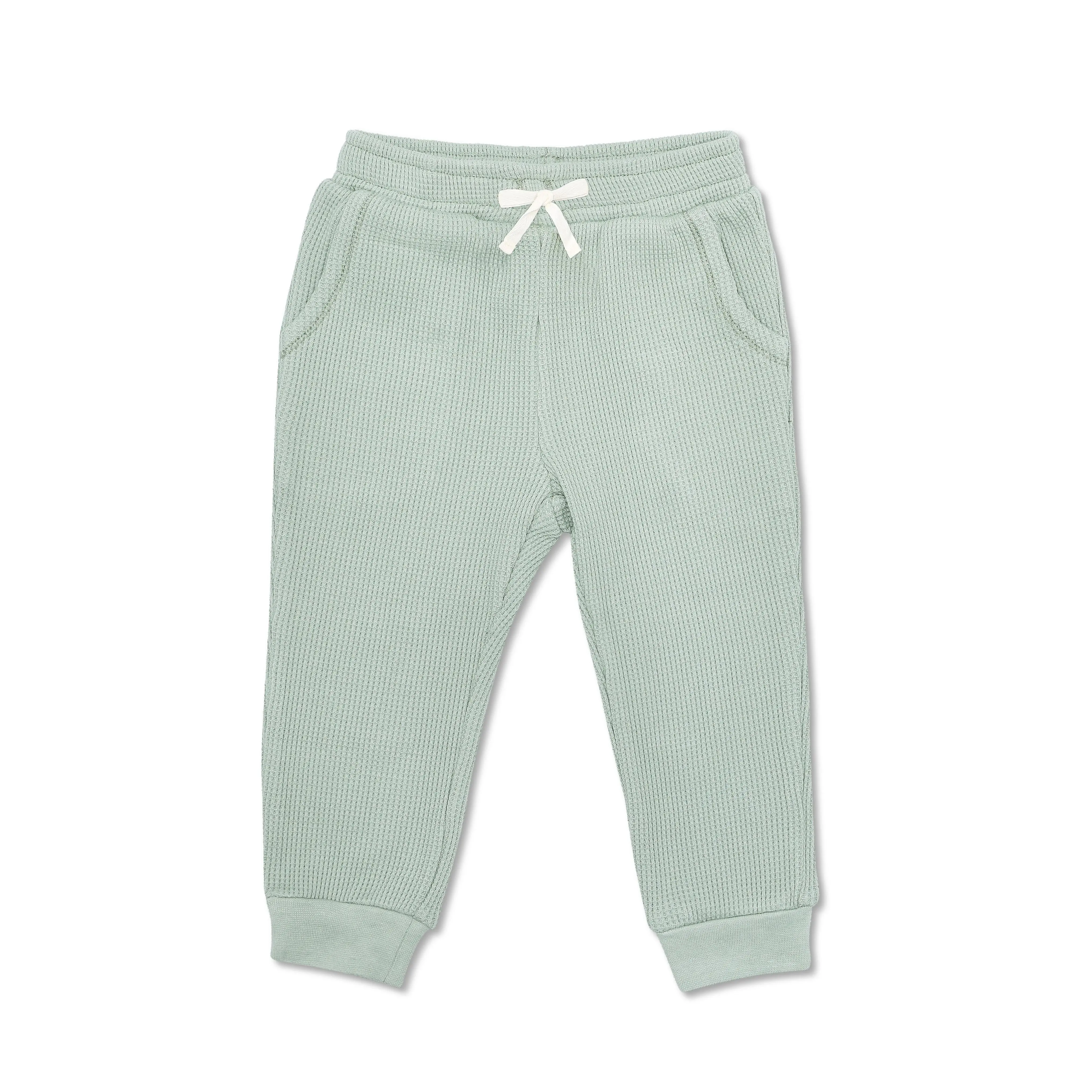 Waffle Joggers - Sage