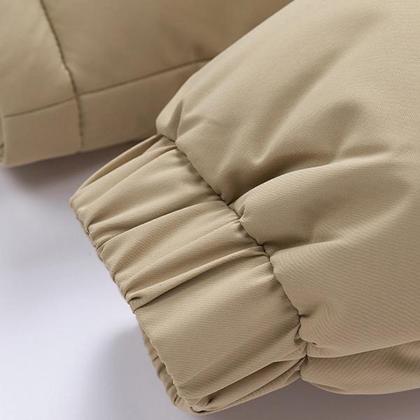 Men’s Casual Fleece Lined Winter Coat with Hood, Removable Hood, Warm Color Blocked Cotton Jacket, Couples’ Style Winter Cotton Coat, Outerwear Top, Warm Color Blocked Cotton Jacket for Couples