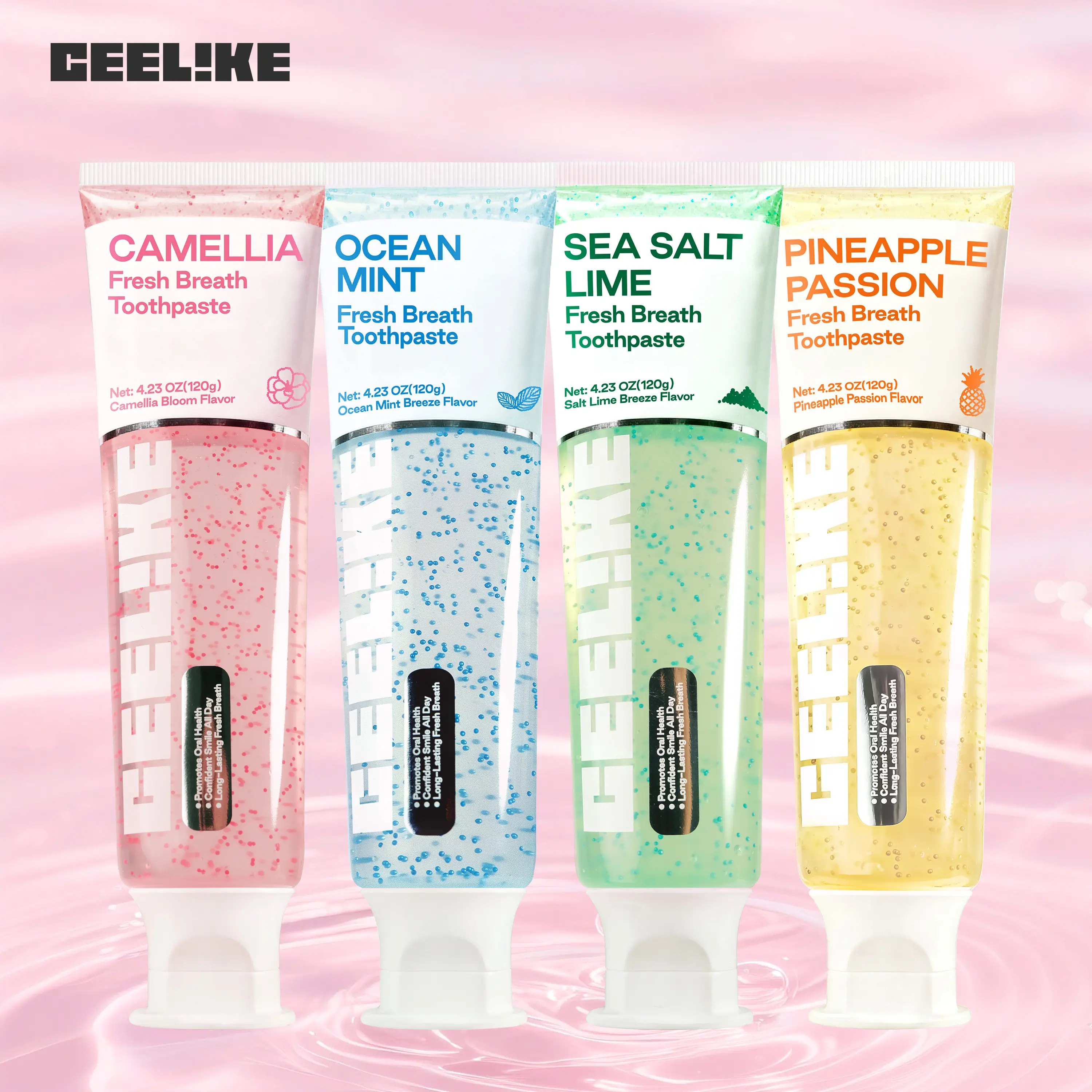 CEELIKE 4-Color Multi Action Toothpaste Combo – Daily Gentle Cleansing Toothpaste Set, Deep Cleans Teeth, Delivers Long-Lasting Freshness, Nurtures Oral Health, Dental Care Toothpastes