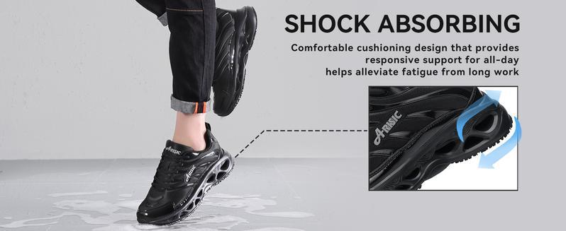 Non-Slip Waterproof Work Shoes for Kitchen Chef, Nurse & Food Service Non-Slip Waterproof Work Shoes for Kitchen Chef, Nurse & Food Service