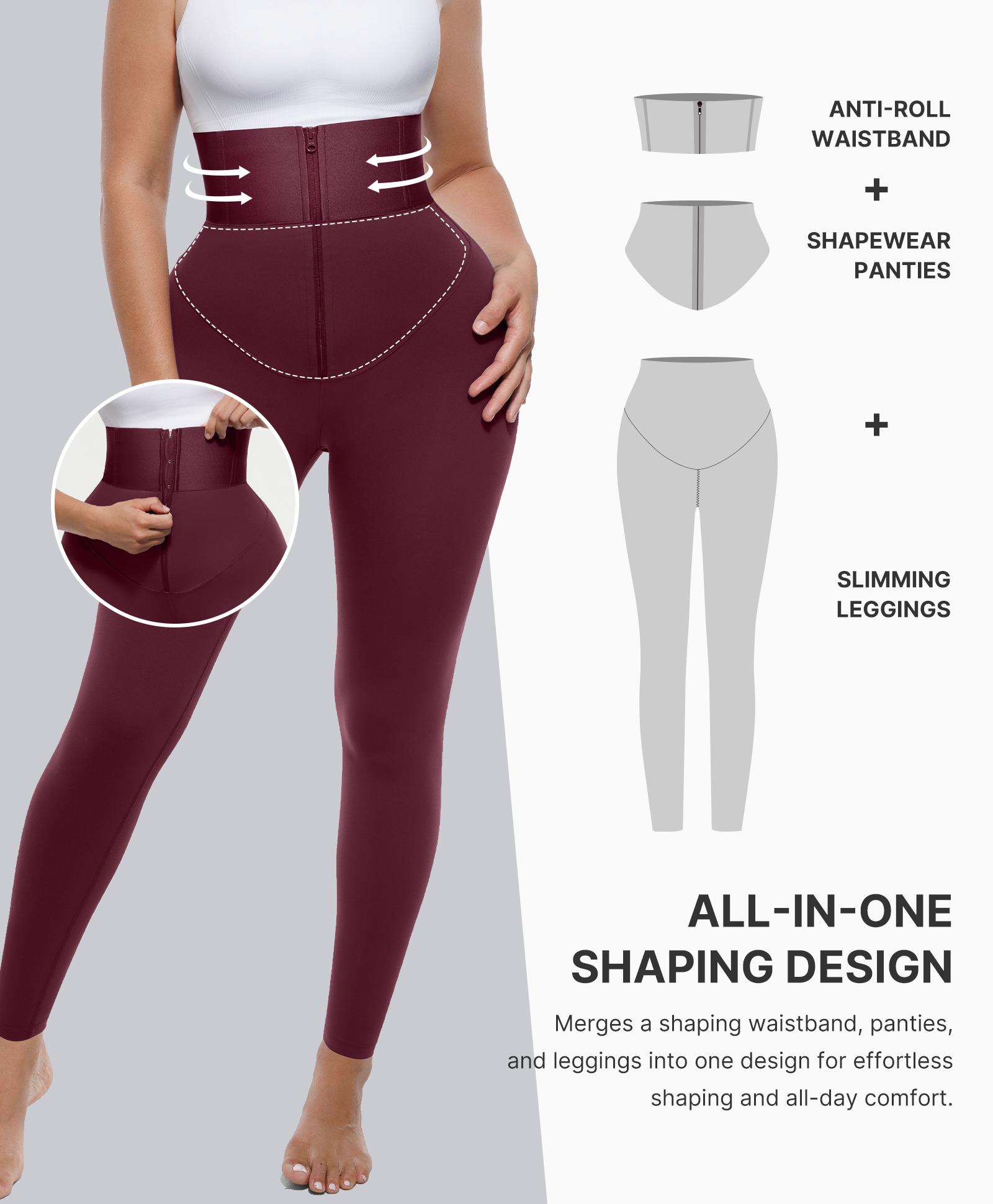Shapellx AirSlim ElasticFuse Waistband Shaping Leggings High Waisted SoCinched Bottom Comfort Shaping Training UltraSculpt Pants Creator