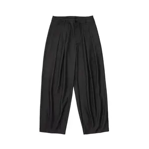 FRIED RICE Contour Pleated Trousers – Sable Grey, Relaxed Fit