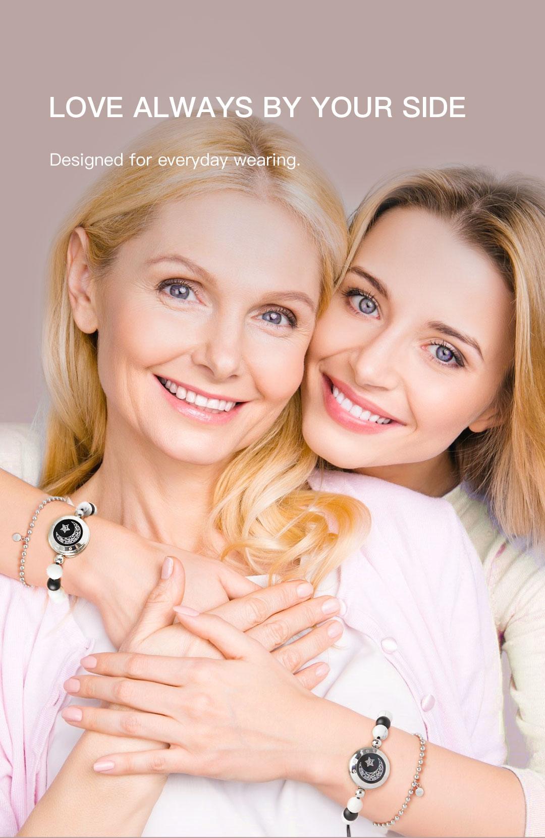 TOTWOO Long Distance Touch Bracelets for Couples, Light Up & Vibration Smart Bracelets for Love, Leather Fashion Jewelry with One-to-One Bluetooth App Pairing, Non Tarnish Fashionable Bangle Gift Jewelry for Women & Men