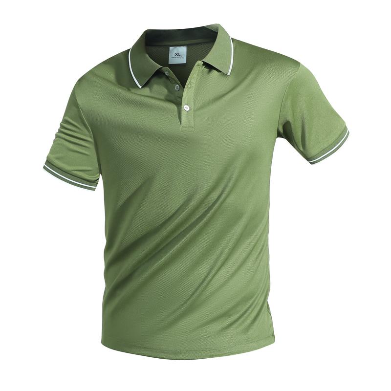 5-Pack Quick-Dry Polo Shirts - Unisex High Stretch Moisture Wicking Business Casual Tops