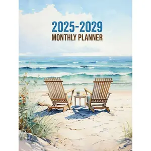 2025-2029 monthly planner: Five-year Calendar Schedule Organizer From January 2025 to December 2029 Hardcover – April 30, 2024
