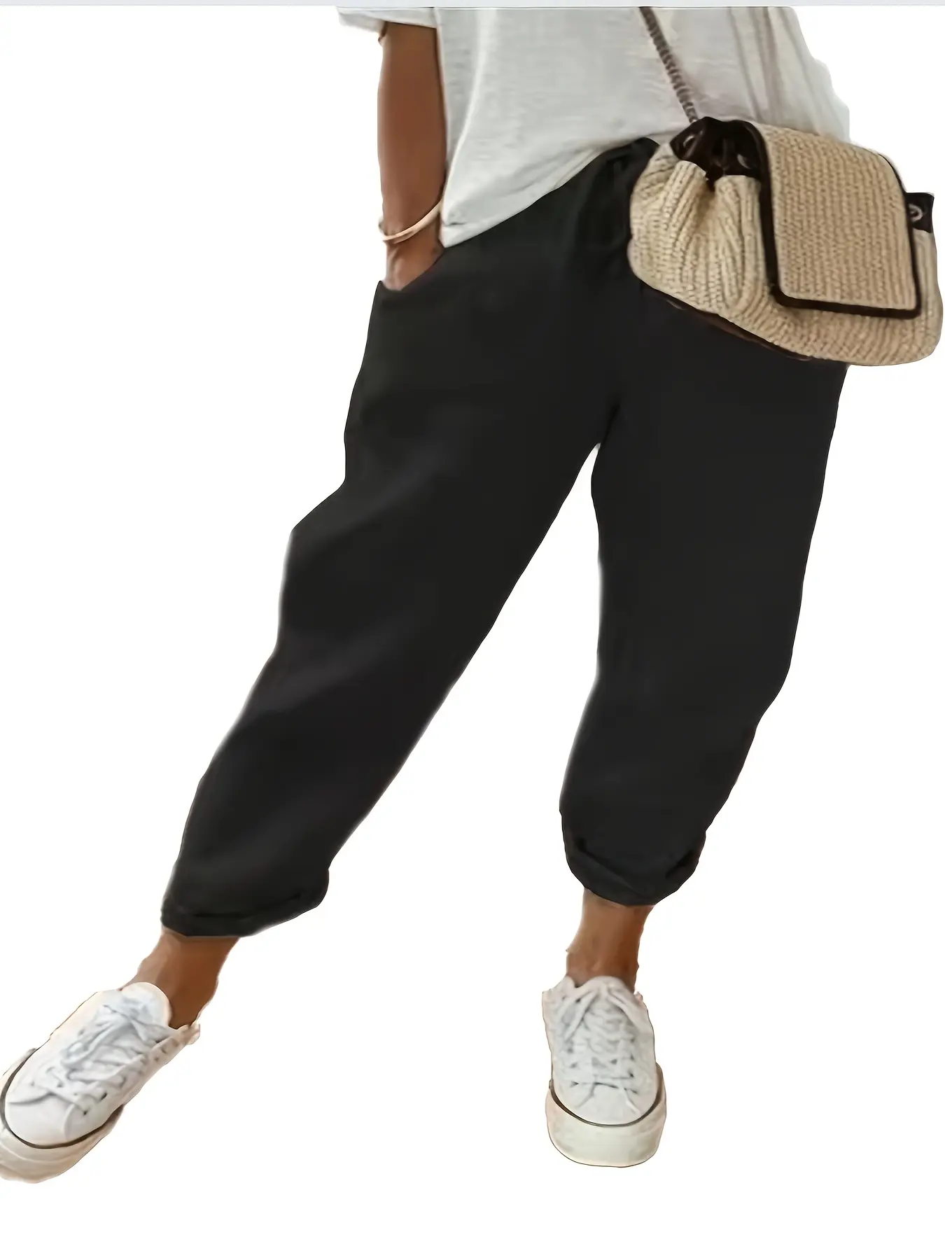 Women's Fashion Solid Color Casual Pants