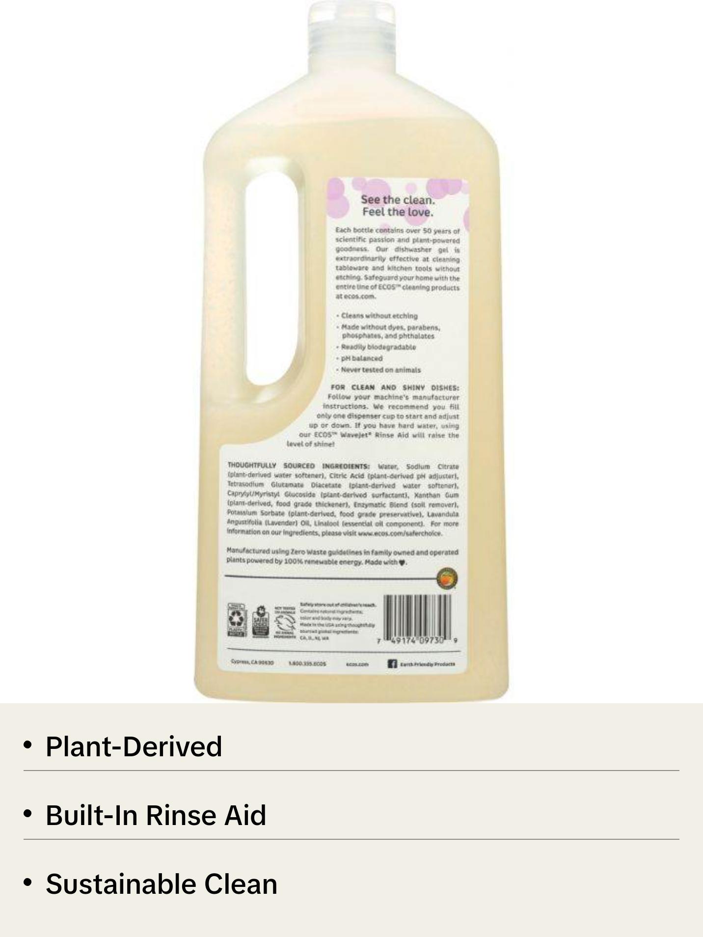 Wave Auto Dishwasher Gel Organic Lavender, 40 oz