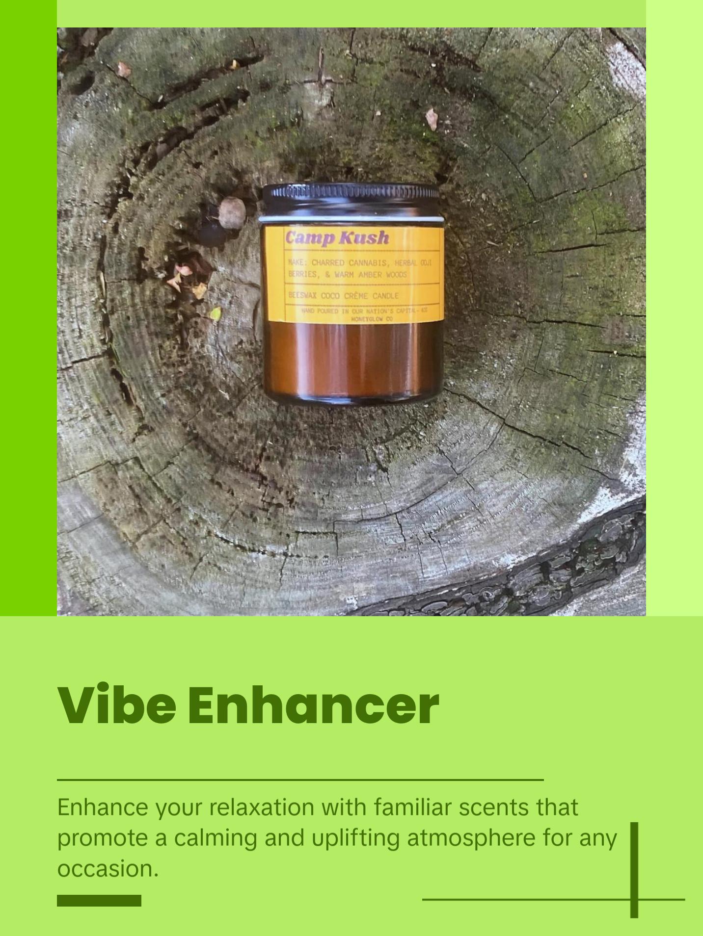 Camp Kush | Grounding & Herbal Beeswax Coco Crème Candle