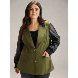 【Pocket Approved 】Bloomchic Contrast Flap Pocket Button Fly Coat 2026 Spring Break Gift For Easter's Day Mother's Day