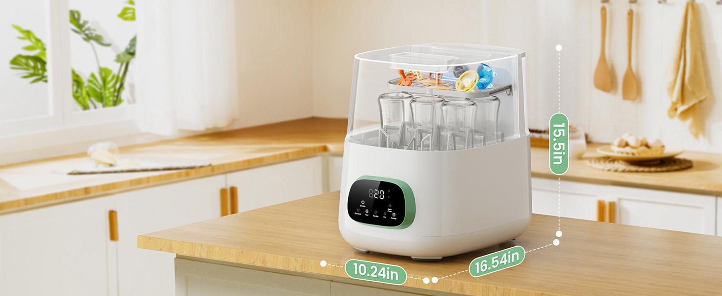 Baby Bottle Washer,Sterilizer And Dryer,Effortless All-in-One Cleaning Mashine,Large Capacity for Bottles,Pump Parts & Baby Essentials, Free Your Hands And Save Time