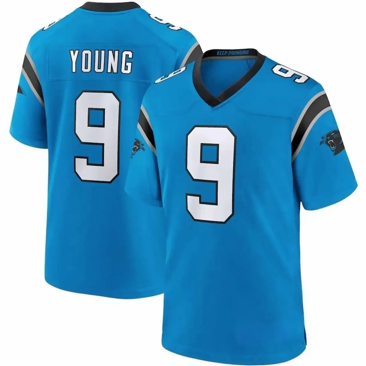 Unisex Football inspired by Young 9 Carolina Alternate Game Jersey - Blue