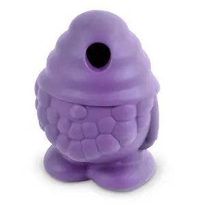 Brightkins Tough & Tumble Treat Dispenser Large Pufferfish Interactive Dog Toy for Mental Stimulation and Slow Feeding
