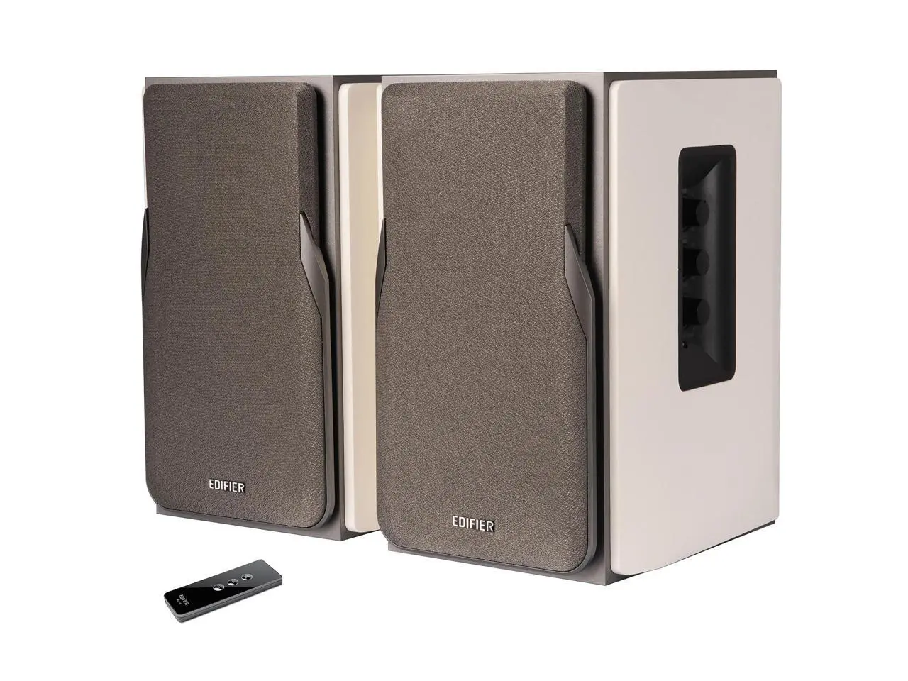 Edifier R1380T Powered Bookshelf Speakers, 2.0 Stereo Active Near Field Monitors, Studio Monitor Speaker, 42 Watts RMS - White (Pair)
