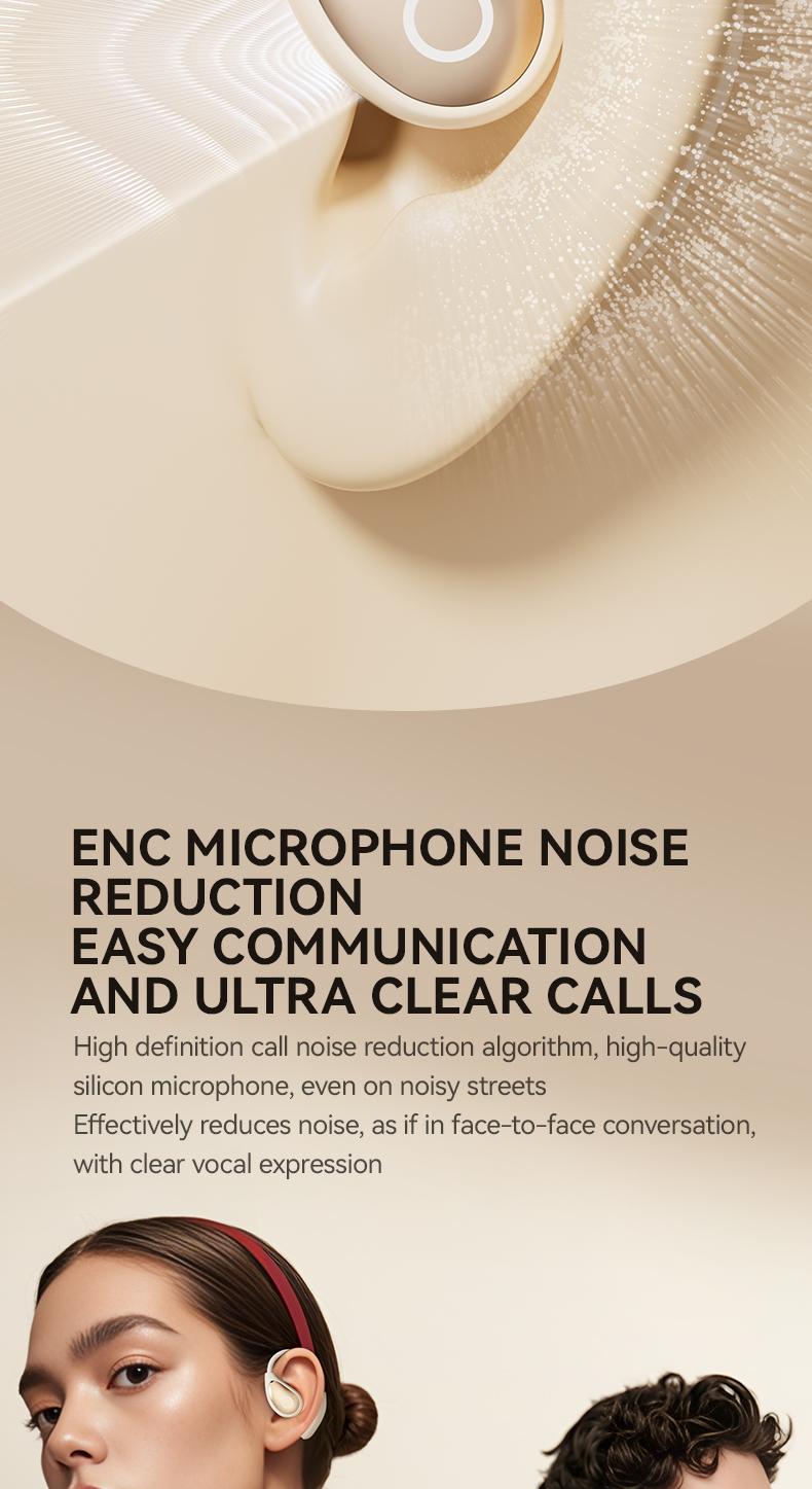 Acer OHR515 Wireless Earbuds,Open-ear Design Wireless Earphone, LongBattery Life Earbuds for Sports, Touch ControlEarbuds,Audio Headset Electronic ear headphone Digital Bluetooth openearearbuds Loudspeaker Black wireless headphones wired earphones