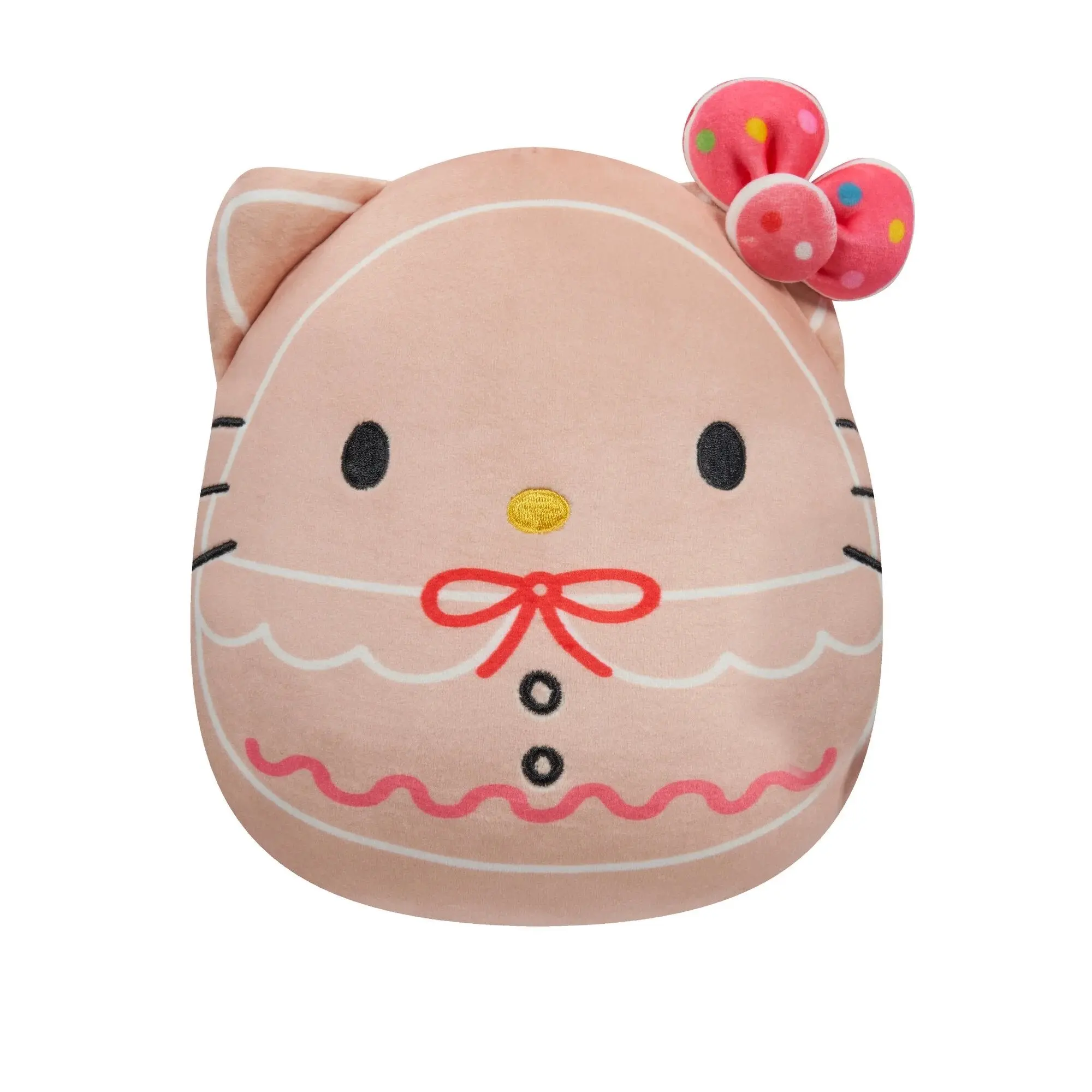 Squishmallows 10" Sanrio Christmas Gingerbread Look Hello Kitty Plush - New Soft Huggable Collectible, Squad Collectible Cartoon Character Toy for Collecting & Entertainment, 10" Tall