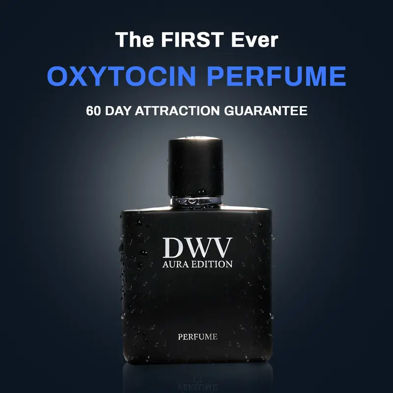 DWV AURA Men's Liquid Cologne Spray - 50ml Limited Edition Fresh Woody Non-Toxic Aerosol Fragrance, Bold Confident Scent, Enhances Social Attraction, Ideal Valentine's Day Gift for Men
