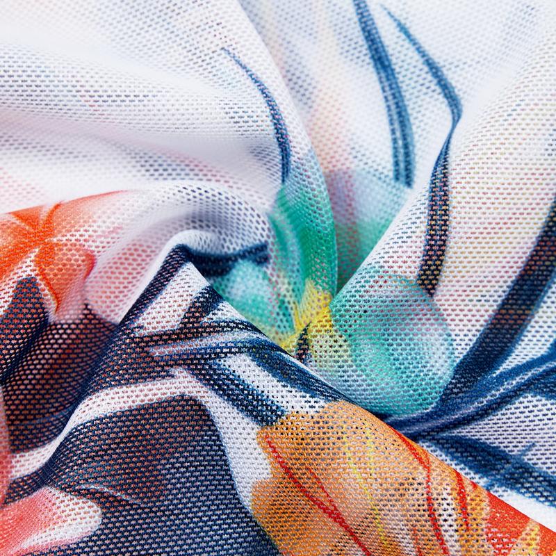 PatPat Blue Matching Couple Swimwear Bikini and Swim Trunks Set