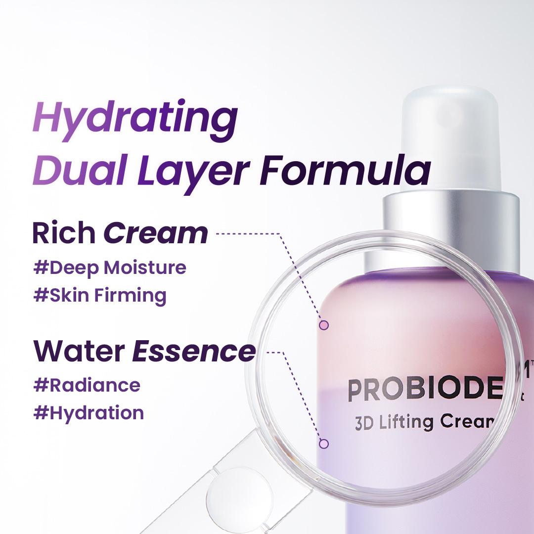 BIOHEAL BOH Probioderm 3D Lifting Cream Mist 3.38 fl oz (100 ml) | Face Moisturizers, Hydrating Glowing Serum Spray, Moisturizing & Elasticity-Enhancing Facial Mist for Face, Neck & Décolleté, Radiant Hydrating Mist Hydrate