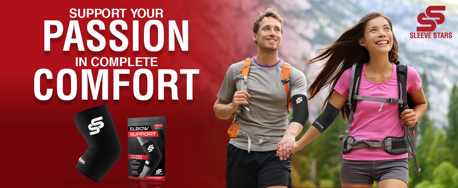 Elbow Sleeve for Pain Relief | Compression Support for Tendonitis, Sports & Everyday Movement