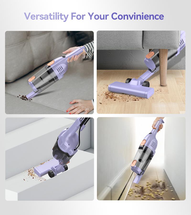 INSE R6X Corded Stick Vacuum, 15KPa Suction with 600W Motor, Ultra-Lightweight Bagless Upright Vacuum with Handheld for Home Hard Floor Carpet Pet Hair Car Cleaning home cleaning tools home appliances Purple INSE R6X Corded Stick Vacuum, 15KPa Suction with 600W Motor, Ultra-Lightweight Bagless Upright Vacuum with Handheld for Home Hard Floor Carpet Pet Hair Car Cleaning home cleaning tools home appliances Purple