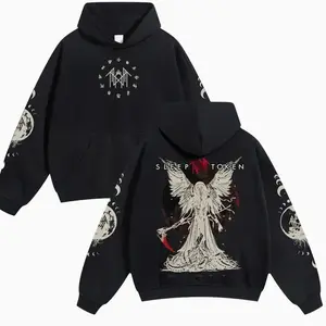 Sleep Token Unisex Hoodie For Autumn Winter Thick Warm Sleep Symbol Fan Style Retro Print Versatile For Ins Street Style Couples Outfits Top Choice For Boyfriend Gift Fabric Menswear Casual Fit XRDK