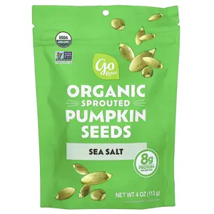 Go Raw Organic Sprouted Pumpkin Seeds, Sea Salt, 4 oz (113 g)