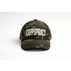 Camo CAPPSPIRACY Hat (Red Satin Lined)