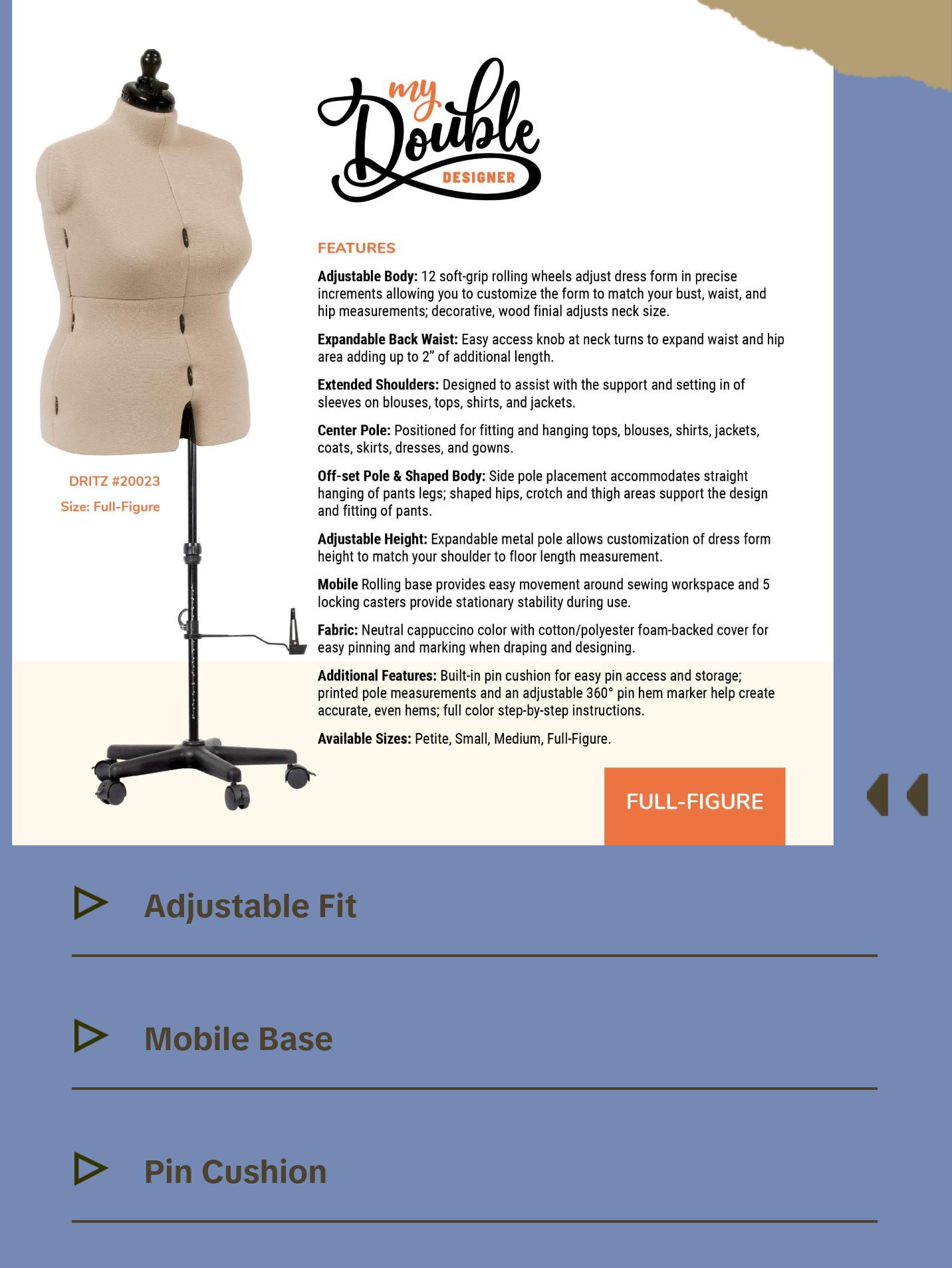 My Double Designer Adjustable Dress Form