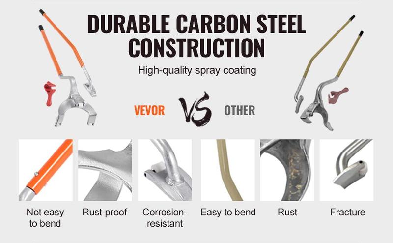 VEVOR Truck Tire Changer Mount Demount 22.5-24.5 in Radial Bias Ply/Tubeless Tire