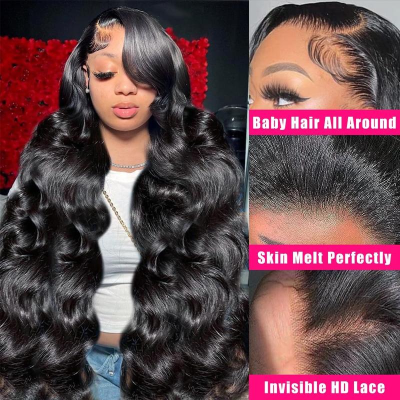 Bling Hair 13x6 13x4 HD Transparent Lace Front Human Hair Wigs For Women Straight 30 32 34 Inch Brazilian 4x4 Lace Closure Glueless Wig Brazilian 100% Human Hair 360 Full Lace Frontal Wigs 180%