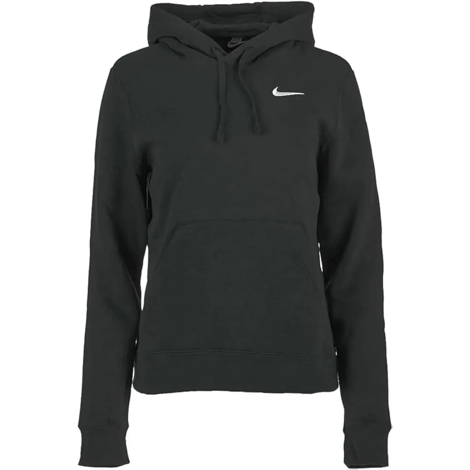 NIKE Women's Fleece Pullover Hoodie Top - Soft Warm Brushed Fleece Knit, Long Sleeve with Elastic Cuffs, Adjustable Wrap Design, Breathable Essential for Gym, Everyday Wear, Comfortable Fit
