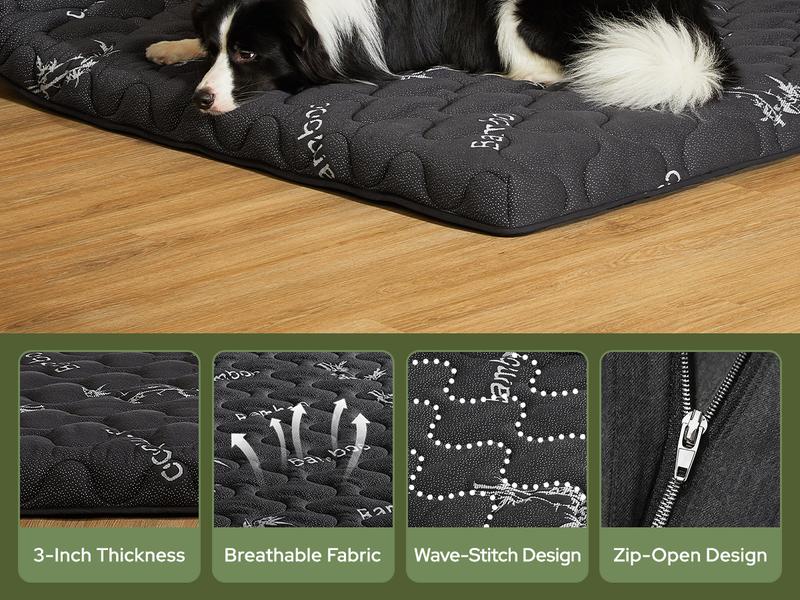 [Valentine’s Day]【BEDLORE】Japanese Floor Futon Mattress Twin Size, Viscose Derived from Bamboo, 3" Thick Tatami Mat with High-Density Foam, Foldable & Portable Roll-Up Sleeping Pad, Ideal for Guest Room & Home Use