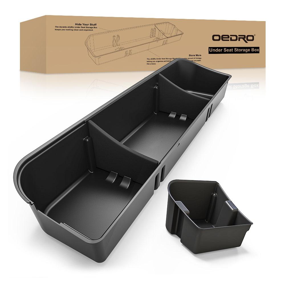 OEDRO Underseat Storage for 2015-2026 Ford F150 SuperCrew/Crew Cab, 2017-2026 F-250/350/450/550 Super Duty, Upgraded Rear F-150 Under Seat Storage Truck Organizer Tool Box