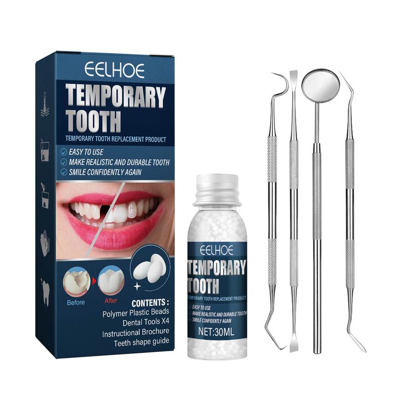 （Perks Week）Upgraded Moldable Dental Gel - Temporary Filling for Dentures, Cavities & Teeth Defects | Halloween Vampire Teeth Prosthetic Adhesive & Cosplay Prop