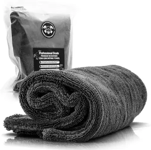 Never Ride Stock Professional Extra Large Microfiber Car Drying Towel | 1200 GSM Ultra-Absorbent | 24"x36" Detailing Cloth | Cars, Trucks & SUVs | Safe on Wax, Glass & Ceramic Finishes
