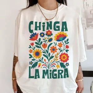 Comfort Colors Chinga La Migra Shirt, Abolish Ice Protest Shirt, No Human Is Illegal, Latino Protest Tee, Social Justice Shirt