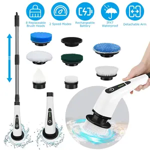 Cordless Electric Telescopic Spin Scrubber